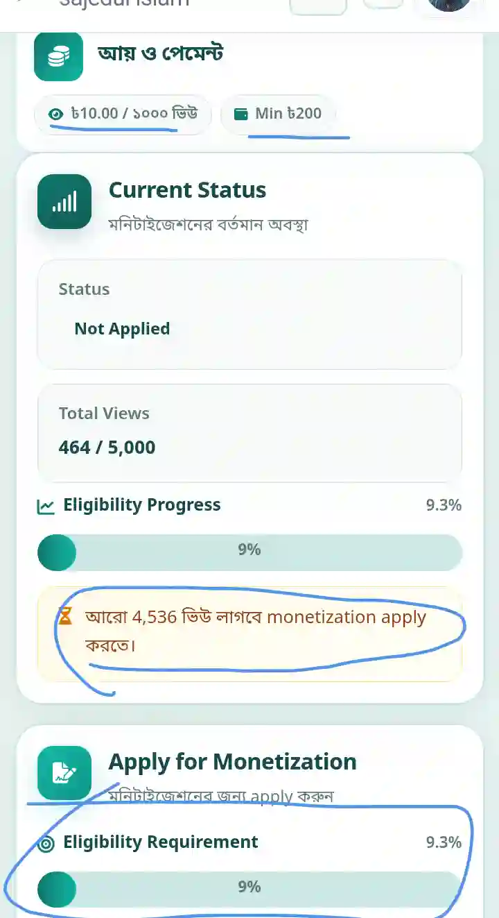 Ami poddoja Monetization setting