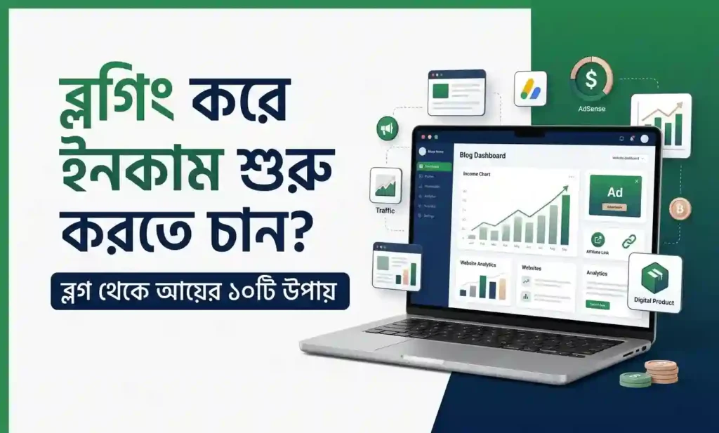 ব্লগিং করে ইনকাম শুরু করতে চান, দেখুন ব্লগ থেকে আয়ের সেরা ১০টি উপায়