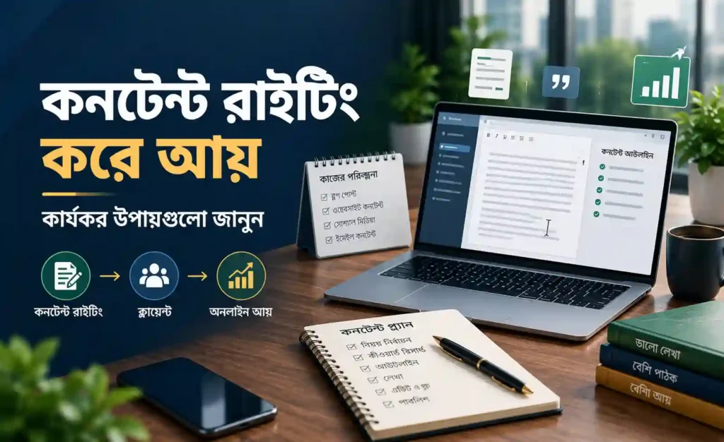 কনটেন্ট রাইটিং করে আয়ের কার্যকর উপায়গুলো জানুন