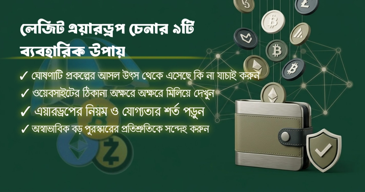 Legit airdrop চেনার উপায় 